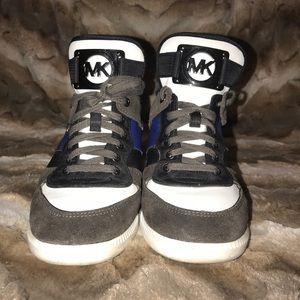 Michael Kora high top sneakers with hidden wedge!